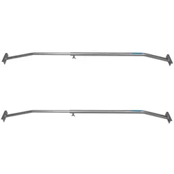 2er Set Alu-Bügel für Anhänger Flach-Planen verstellbar 1065 - 1480mm Planens...