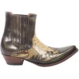 Sendra Boots 9396 P Javi Zwart Handgemaakt Cowboy Mannen Enkel Laarzen Spitse Neus Schuine Hak Jodhpur Sluiting Echt Leer Maat 42 - 42 EU