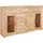 vogl möbelfabrik Highboard Toronto, opt. Glastüren, teilmassiv, Rahmenoptik, Made in Germany beige