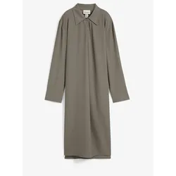 bonprix Midikleid mit Kragen, grau, 38