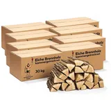 Neandertaler Feuer Kaminholz Brennholz Eichenholz Grillholz Hartholz Eichen Feuerholz Holz, 240 kg 240 kg