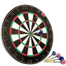 Aktive Zielscheibe Kunststoff inkl. 6 Dartpfeilen