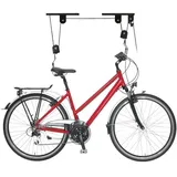 Relaxdays Fahrradlift für die Decke, Fahrrad-Wandhalterung, 20 kg Tragkraft, schwarz