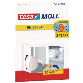 Tesa tesamoll® UNIVERSAL Türdichtung Dichtungsband weiß 38,0 mm x 1,0 m 1 St.