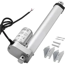 Vevor 12-V-Linearantrieb, 203,2mm Linearmotor mit 15 mm/s, 1000 N Linear Actuator, Lineartechnik-Aktuatoren mit IP54-Schutz & Montagehalterung für Hubschreibtische, Liegestühle, Fenstertüröffner