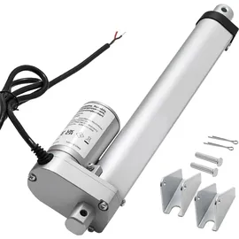Vevor 12-V-Linearantrieb, 203,2mm Linearmotor mit 15 mm/s, 1000 N Linear Actuator, Lineartechnik-Aktuatoren mit IP54-Schutz & Montagehalterung für Hubschreibtische, Liegestühle, Fenstertüröffner