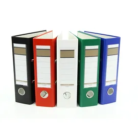 Livepac Office Ordner DIN A5 75 mm Weiß/Grün/Blau/Rot/Schwarz 20 St.