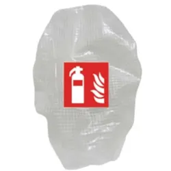 Gitterschutzhaube für 5 kg Co2 Feuerlöscher mit Symbol F001