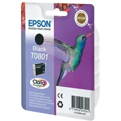 Epson T0801 - Schwarz - original - Blister mit RF- / akustischem Alarmsignal