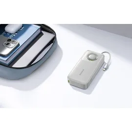 Baseus Free2Pull 20.000mAh, 70cm ausziehbares USB-C Kabel + USB-C, 65W, grau