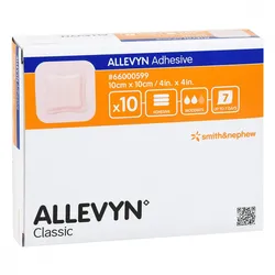 Allevyn Adhesive 10x10 cm haftende Wundauflage