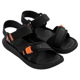 Rider Herren RT PAPETE AD Durchgängies Plateau Sandalen, AA035 Black/ORANGE, 39/40 EU Schmal