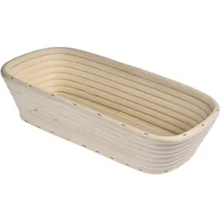 KÜCHENPROFI Gärkörbchen Gärkorb Brotform aus Peddigrohr eckig 28 cm Brotkorb