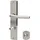 Alpertec WC-Langschildgarnitur Isabella Messing Silber