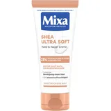 Mixa Shea Ultra Soft Hand & Nagelcreme - pflegender Handbalsam für trockene, rissige und raue Hände, Schutz & intensive Pflege mit Glycerin und Sheabutter, 100 ml