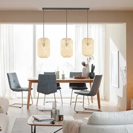 Schöner Wohnen SCHÖNER WOHNEN-Kollektion Pendelleuchte Calla Rattan & Geflecht Braun