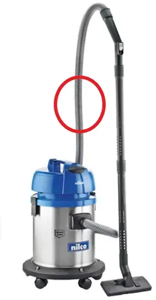 Saugschlauch Nilco 2,5m kpl. mit Handgriff IC 335, IC 640 Nw 36 L = 2,5 m