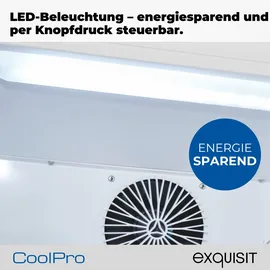 Exquisit GKS220-GT-431D Stand Flaschenkühlschrank, 54 cm breit, 240 l weiß