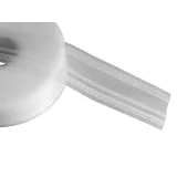 dekondo Faltenband Gardinenband Wellenband Taschenband zum Aufnähen, geeignet für Gleiterkordeln mit 6 oder 8 cm Gleiterabständen, weiß, transparent, variabel 1000 cm