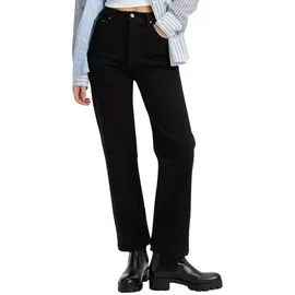 Levi's Levi’s Ribcage - Schwarze Ankle Jeans mit geradem Bein-W27 / L31