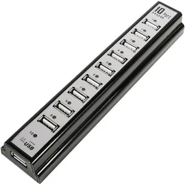 Logilink USB 2.0 Hub 10-Port inkl. Netzteil und LED Aktivitätsanzeige