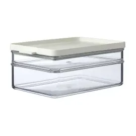 Mepal Frischhaltedose rechteckig weiß 9,4 cm 0,5 l & 1,2 l