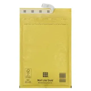 Sealed-Air Luftpolstertaschen Mail Lite für DIN B3, 350 x 470mm, Typ K, haftklebend, braun