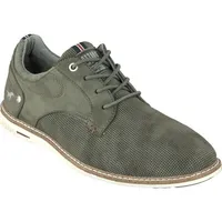 Mustang Herren Schuhe Style Schnürhalbschuh olivgrün - 41