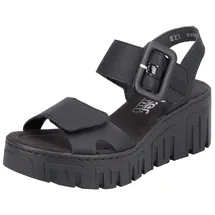 Rieker Keilsandalette Damen Schwarz 38