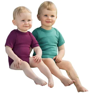 Engel Baby/Kinder Body Kurzarm Bio-Schurwolle/Seide Orchidee 86/92