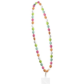 BakerMiche Handy Lanyard zum Umhängen Handykette bunter Perlen Patch Handy Gurt universeller Anti Verlust Ketten Taschengurt für Frauen und Mädchen