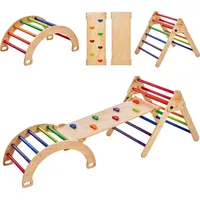 Vevor Pikler-Dreieck-Set, 5-in-1-Kletterspielzeug für Kleinkinder, Indoor-Spielplatz, Montessori-Kletterset mit Dreieck,