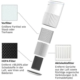 Bosch Air 2000 Ersatzfilter 3-in-1 HEPA mit Aktivkohlefilter