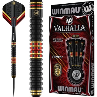 WINMAU Valhalla 22 Gramm Profi Stahlspitze Wolfram Dartpfeile mit Flüge und Stiele (Wellen)