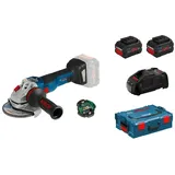 Bosch GWS 18V-10 SC Professional inkl. 2 x 8 Ah + L-Boxx