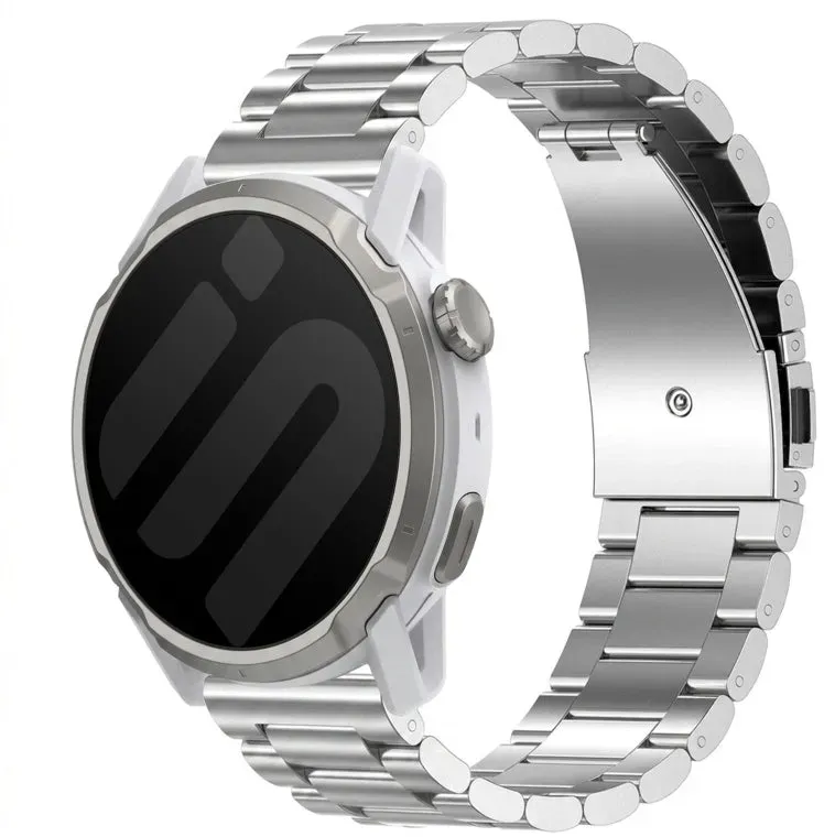 Strap-it Mobvoi TicWatch Pro 5 Enduro Armband Titan für Mobvoi TicWatch Pro 5 Enduro - Silber - Butterfly-Verschluss