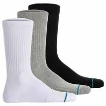 Stance Icon 3 Paare Schwarz/Grau/Weiß 35-37