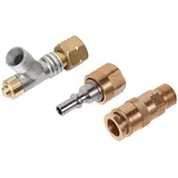 Rothenberger Industrial Set Propan Schlauchbruchsicherung 2 x G 3/8“ & Schnellkupplung G3/8 LH - 1500005072