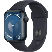 Apple Watch Series 9 GPS 41 mm Aluminiumgehäuse mitternacht, Sportarmband mitternacht S/M