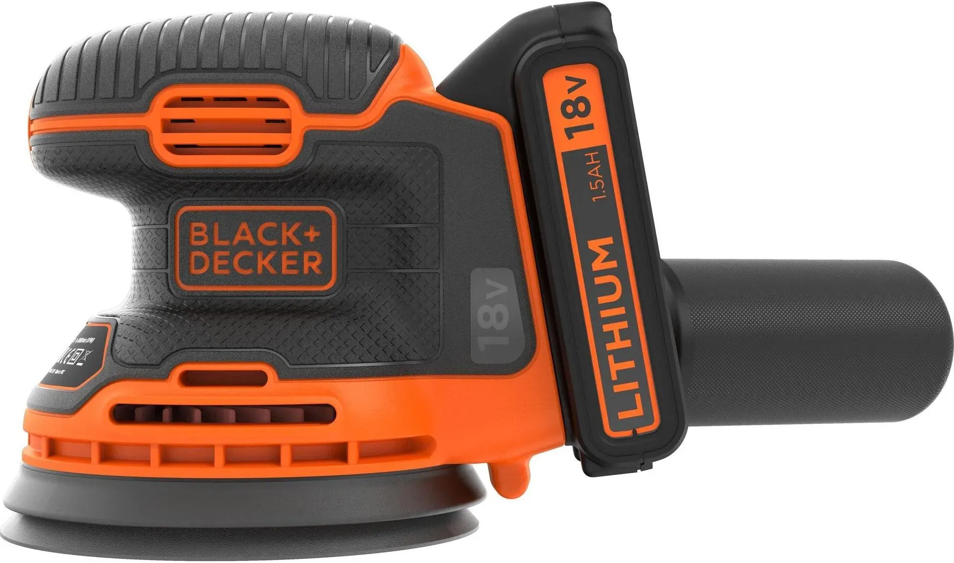 Black & Decker, Schleifmaschine + Poliermaschine, Akku Exzenterschleifer BDCROS18 (Exzenterschleifer, 18 W)