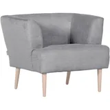Hom ́in Sessel CINDY Cord 85 x 71 x 80 cm Silber