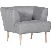 Hom ́in Sessel CINDY Cord 85 x 71 x 80 cm Silber