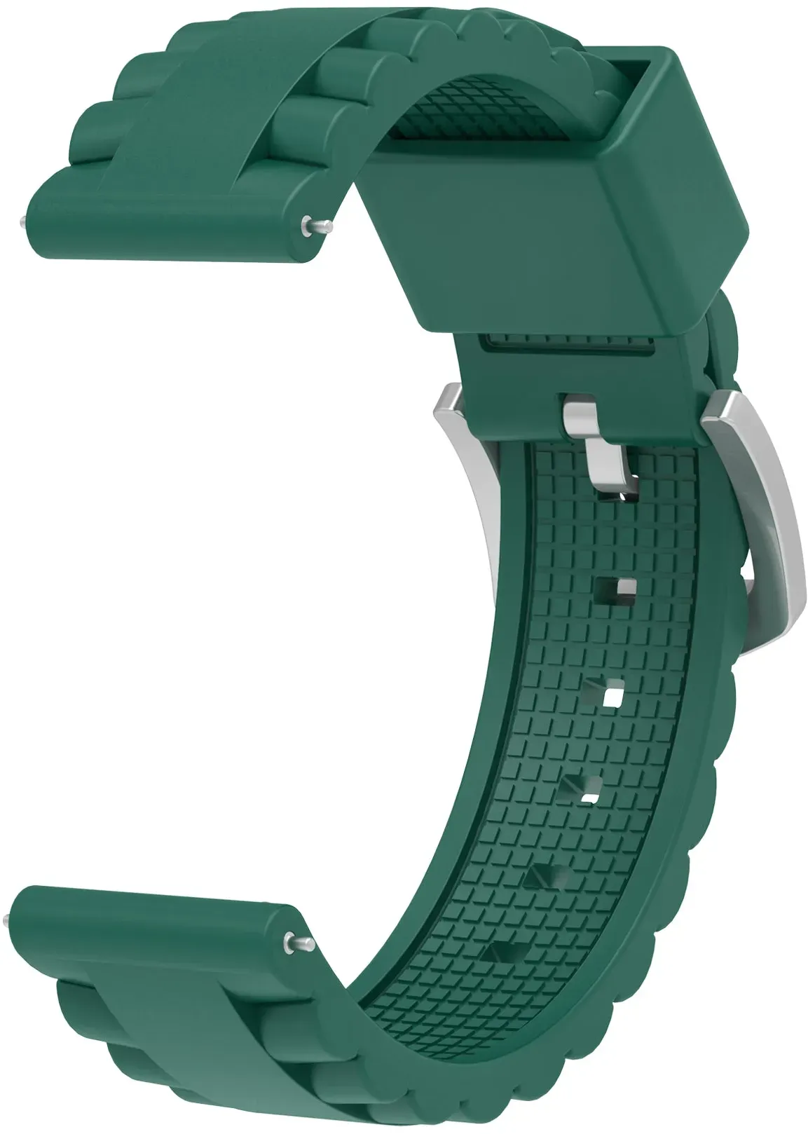 Strap-it Mobvoi TicWatch Pro 5 Enduro Armband Silikon für Mobvoi TicWatch Pro 5 Enduro - Grün - Schnallenverschluss