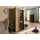 Massivmoebel24 Vitrine ROTTERDAM 80 x 45 x 180 cm Beige