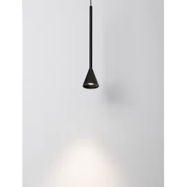 Nova Luce Net 1-flg. Ø 6 cm schwarz Aluminium
