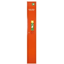 SÖHNGEN Stehschrank Erste-Hilfe-Trage mit Füllung orange, 30x200x20 cm