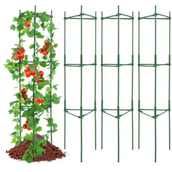 VEVOR 4x Rankhilfe Blumenhalter Tomatenkäfig Pflanzenhalter Pflanzenstütze 160cm