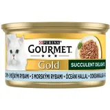 GOURMET GOLD MIT MEERESFISCH, KATZENFUTTER 85g