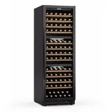 Klarstein Vinovilla Trio Weinkühlschrank 144 Flaschen 3 Zonen 38 dB 12 Regale Kompressor 413 Liter Schwarz