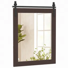 Goplus Wandspiegel 56 x 76,5 cm Schwarz
